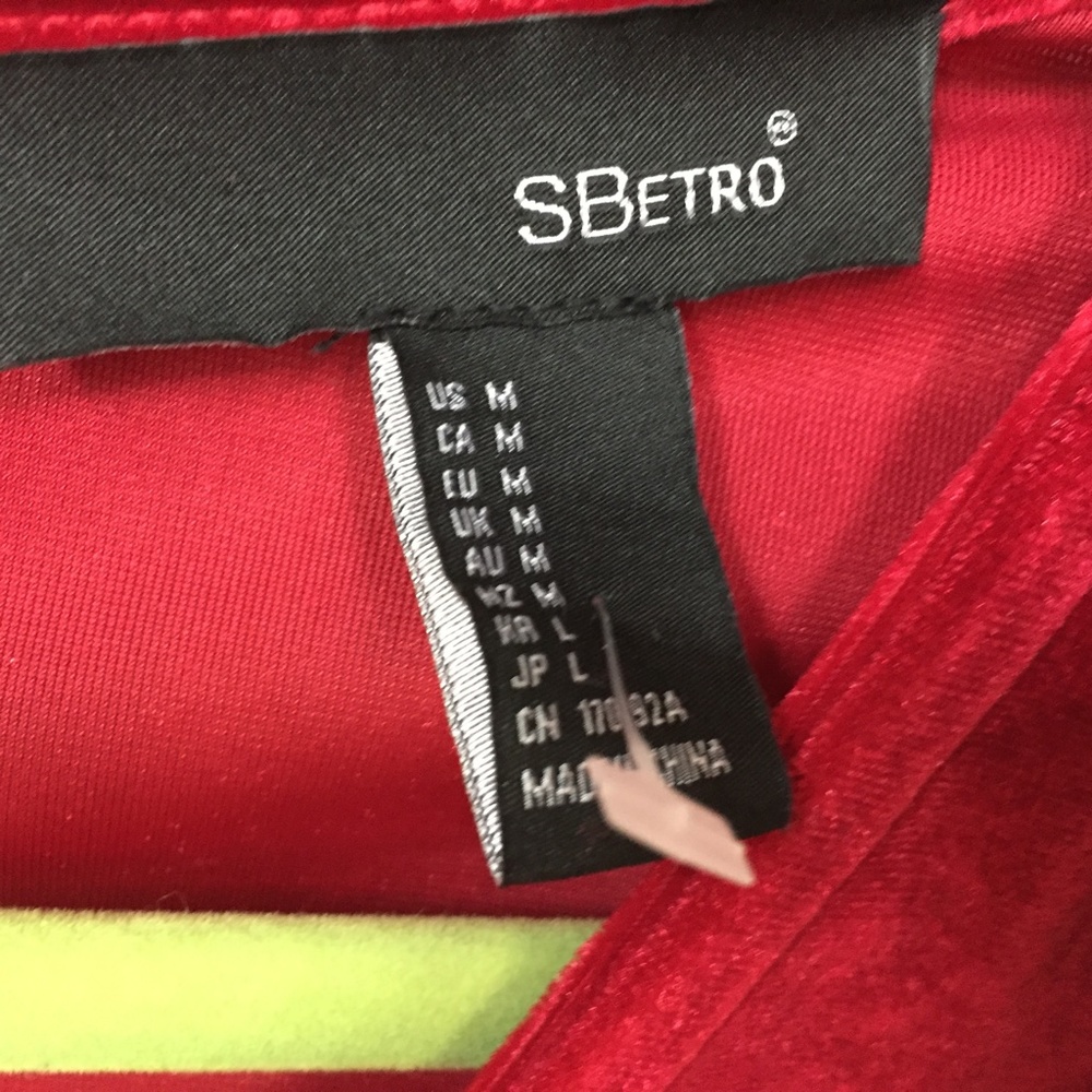 SBetro Red Velvet Dress w/ Ruched Sides - Picture 6 of 16